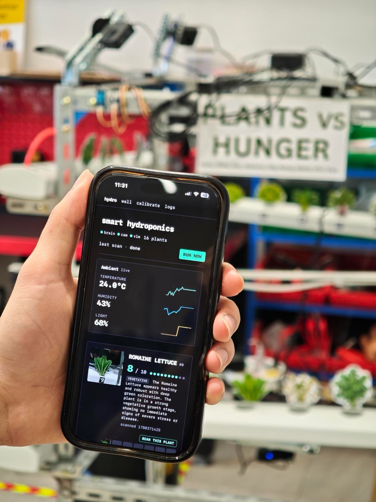 AI-Powered Hydroponics Robot, A live update from anywhere