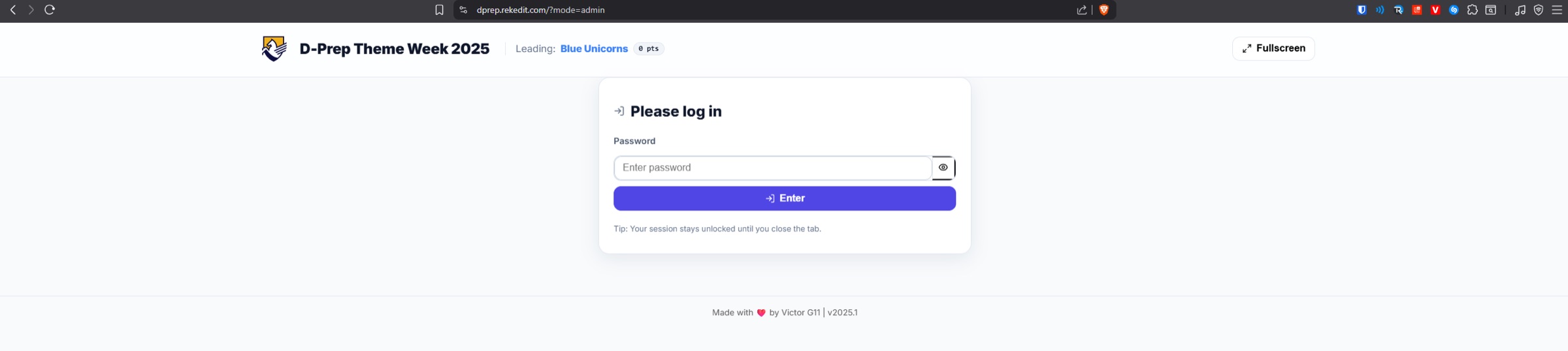 Theme Week Live Leaderboard Platform 2